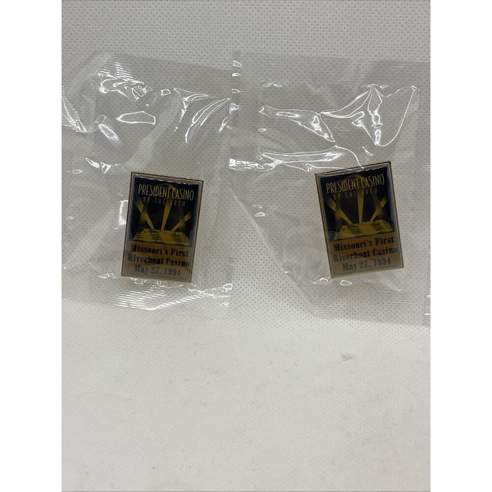 President Casino by Arch Missouri’s 1st Riverboat Casino Lapel Pins St Louis MO